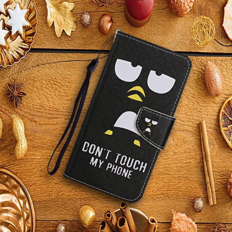 Housse Xiaomi Redmi 9c Don't Touch My Phone Dit Le Pingouin