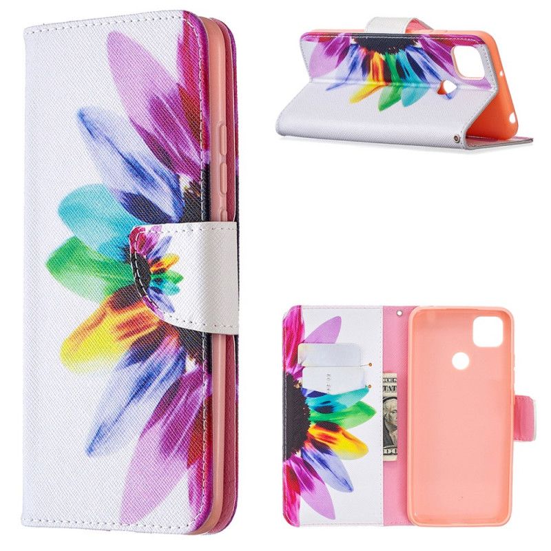 Housse Xiaomi Redmi 9c Fleur Aquarelle