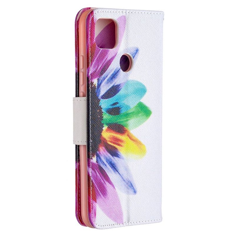 Housse Xiaomi Redmi 9c Fleur Aquarelle