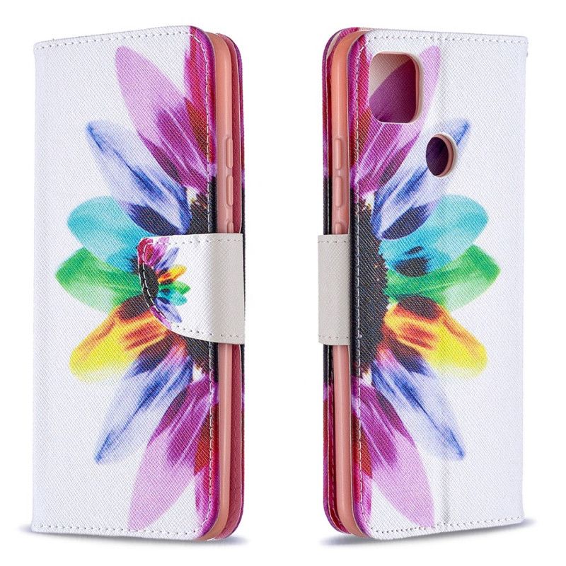 Housse Xiaomi Redmi 9c Fleur Aquarelle