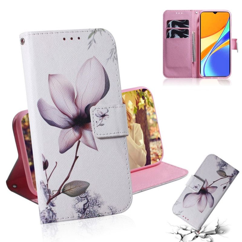 Housse Xiaomi Redmi 9c Fleur Vieux Rose