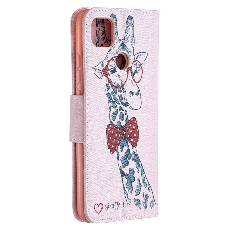 Housse Xiaomi Redmi 9c Girafe Intello