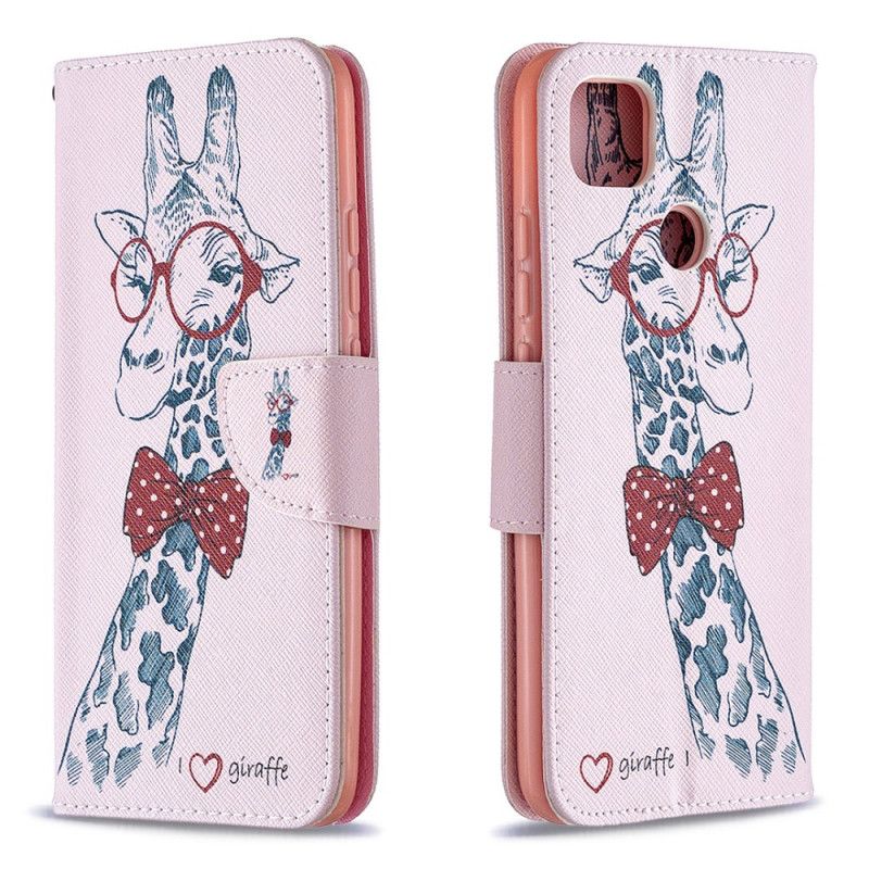 Housse Xiaomi Redmi 9c Girafe Intello