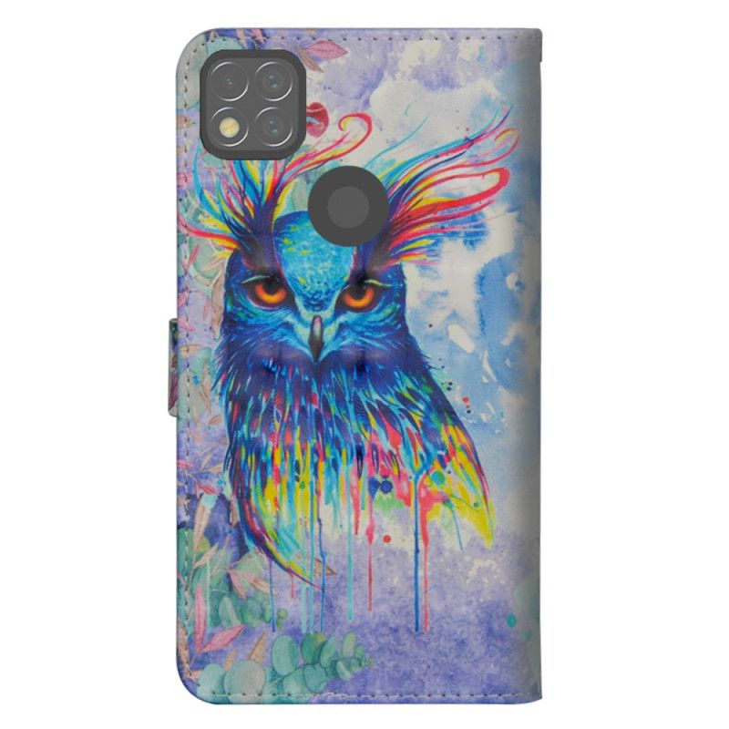 Housse Xiaomi Redmi 9c Oiseau Aquarelle