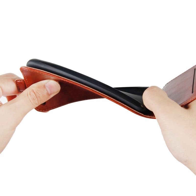 Housse Xiaomi Redmi 9c Rabattable Effet Cuir