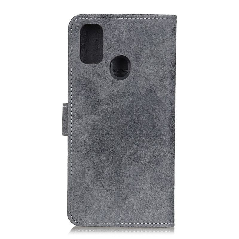 Housse Xiaomi Redmi 9c Simili Cuir Vintage