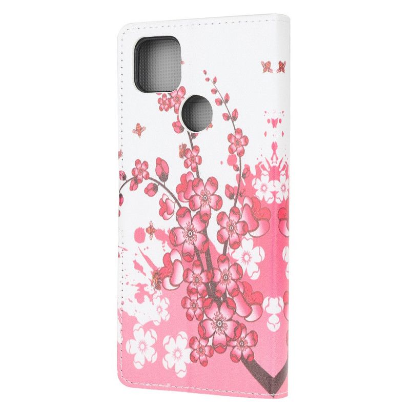 Étui Housse Xiaomi Redmi 9c Tropical Flowers