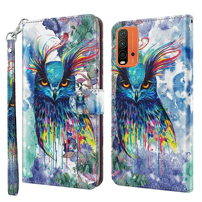 Housse Xiaomi Redmi 9T Oiseau Aquarelle