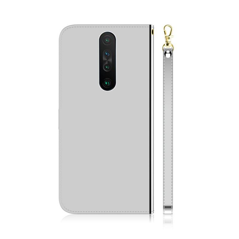 Housse Xiaomi Redmi K30 Simili Cuir Couverture Miroir