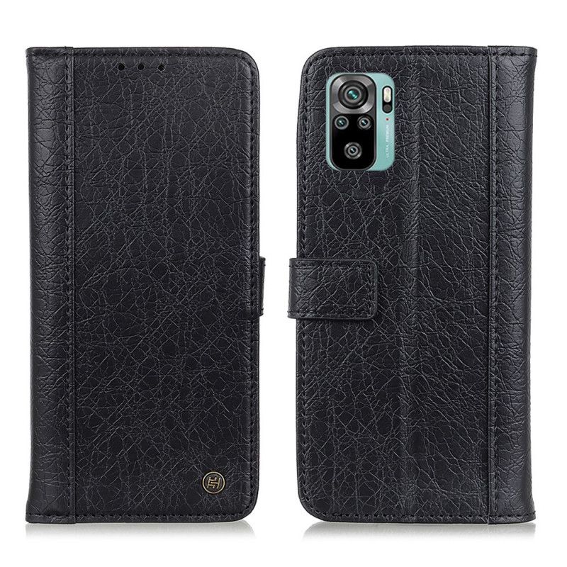 Étui Housse Xiaomi Redmi Note 10 / Note 10s Cuir Fendu Style Craquelé