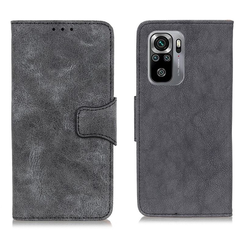 Housse Xiaomi Redmi Note 10 / Note 10s Cuir Fendu Vintage