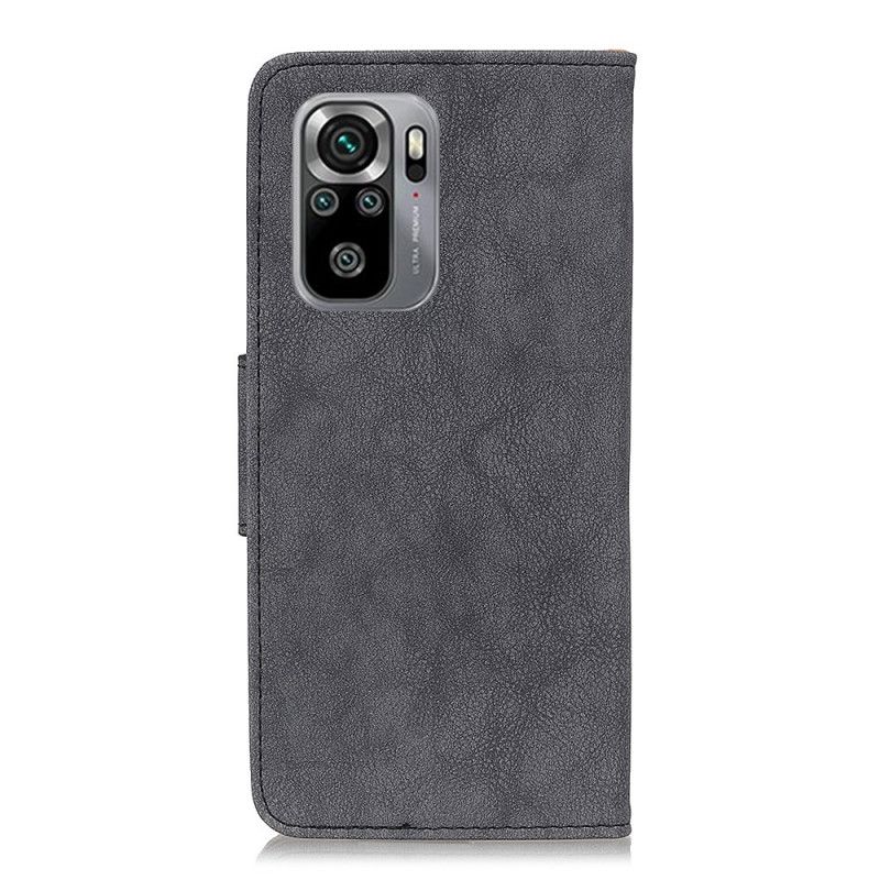 Housse Xiaomi Redmi Note 10 / Note 10s Cuir Fendu Vintage