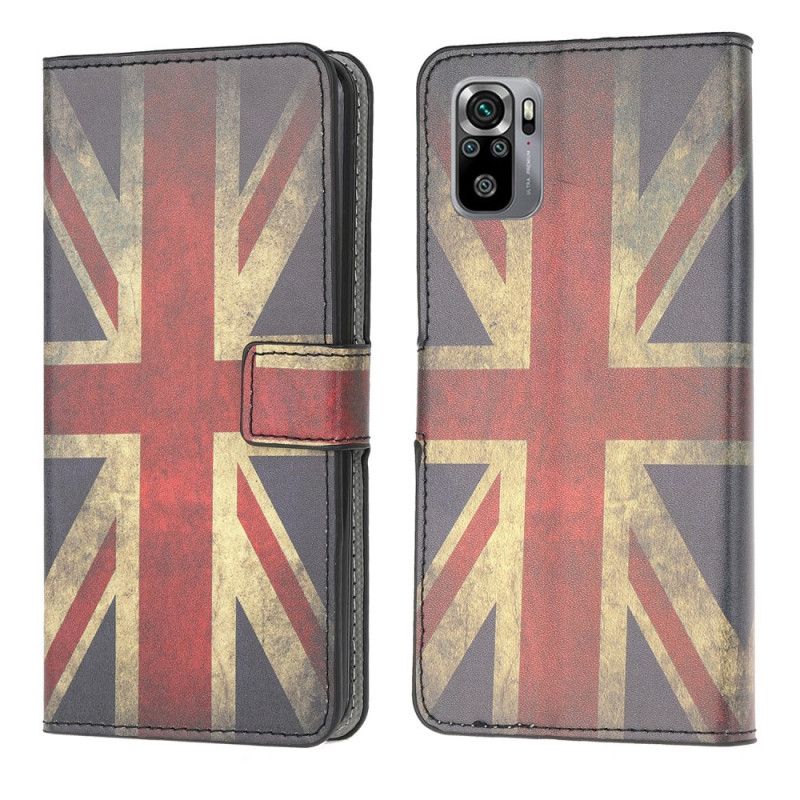 Étui Housse Xiaomi Redmi Note 10 / Note 10s Drapeau Angleterre