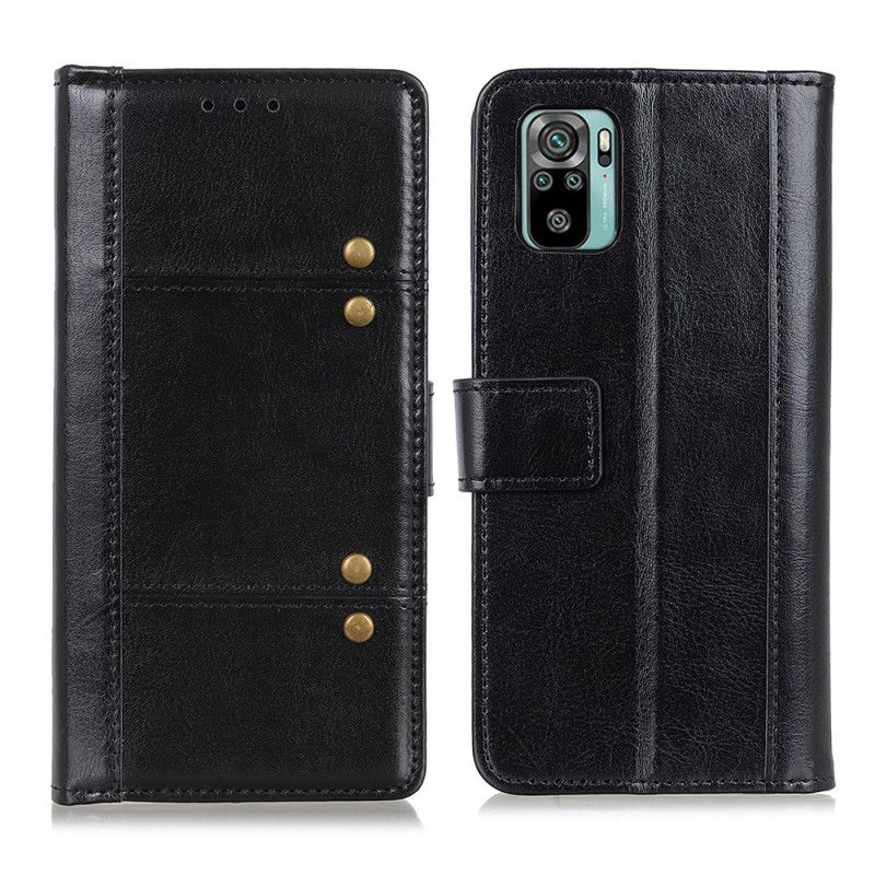 Housse Xiaomi Redmi Note 10 / Note 10s Effet Cuir Antique