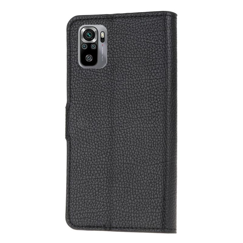 Étui Housse Xiaomi Redmi Note 10 / Note 10s Effet Cuir Grain Litchi