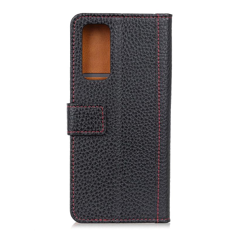 Housse Xiaomi Redmi Note 10 / Note 10s Effet Cuir Litchi Coutures