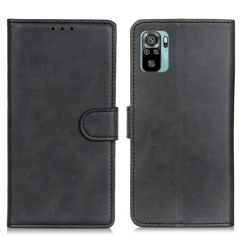 Housse Xiaomi Redmi Note 10 / Note 10s Effet Cuir Mat Rétro