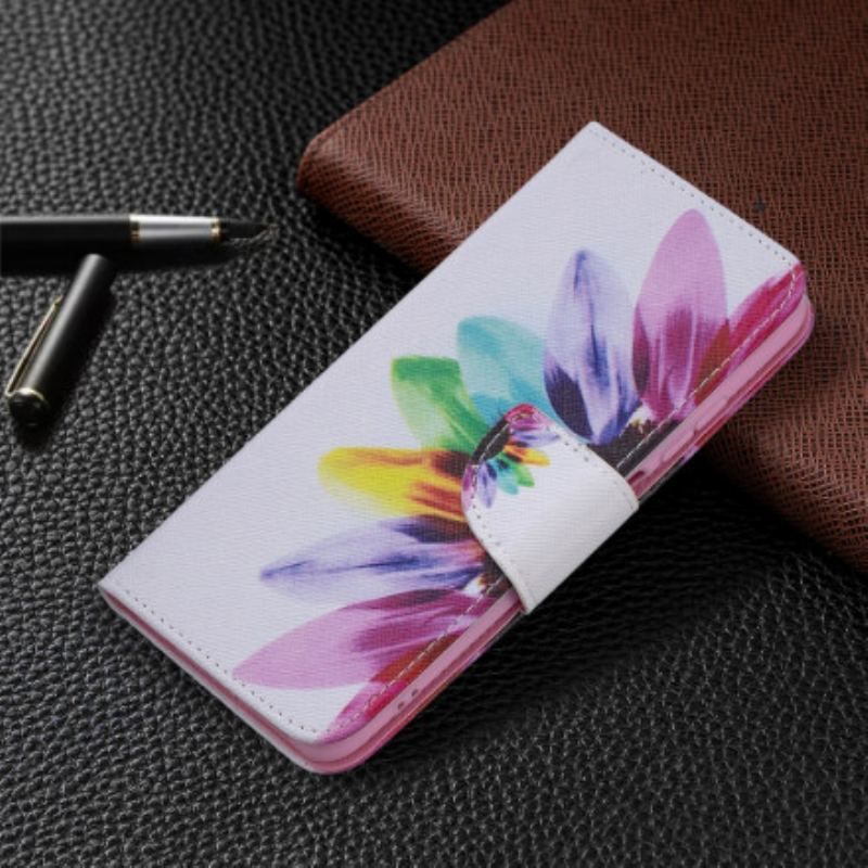 Housse Xiaomi Redmi Note 10/10S/Poco M5s Fleur Aquarelle