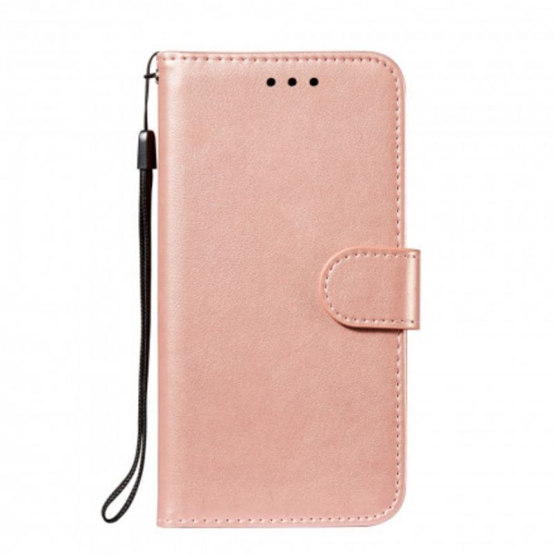 Housse Xiaomi Redmi Note 10/10S/Poco M5s Style Cuir Monochrome