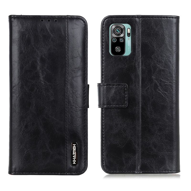 Housse Xiaomi Redmi Note 10 / Note 10s Style Cuir Élégance Khazneh