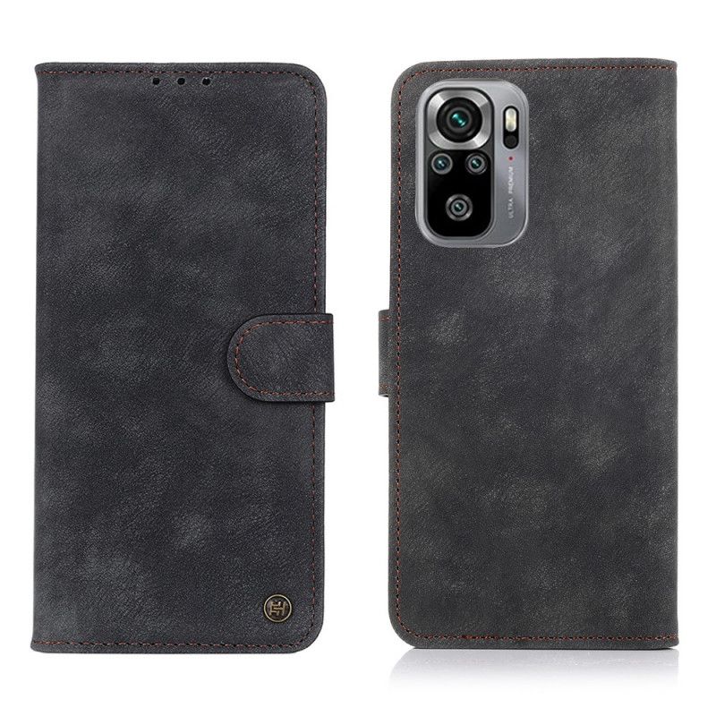 Housse Xiaomi Redmi Note 10 / Note 10s Style Cuir Vintage Rivet