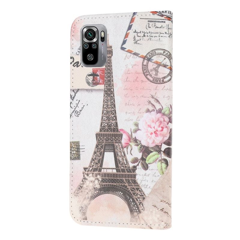 Housse Xiaomi Redmi Note 10 / Note 10s Tour Eiffel Rétro