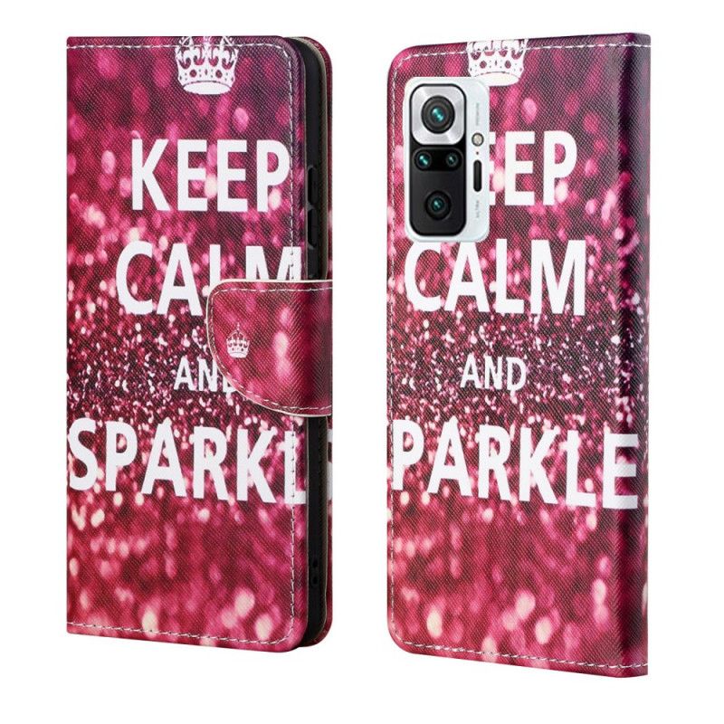 Housse Xiaomi Redmi Note 10 Pro Keep Calm And Sparkle