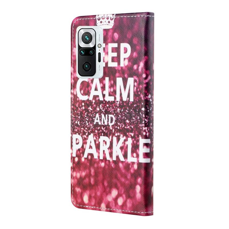 Housse Xiaomi Redmi Note 10 Pro Keep Calm And Sparkle