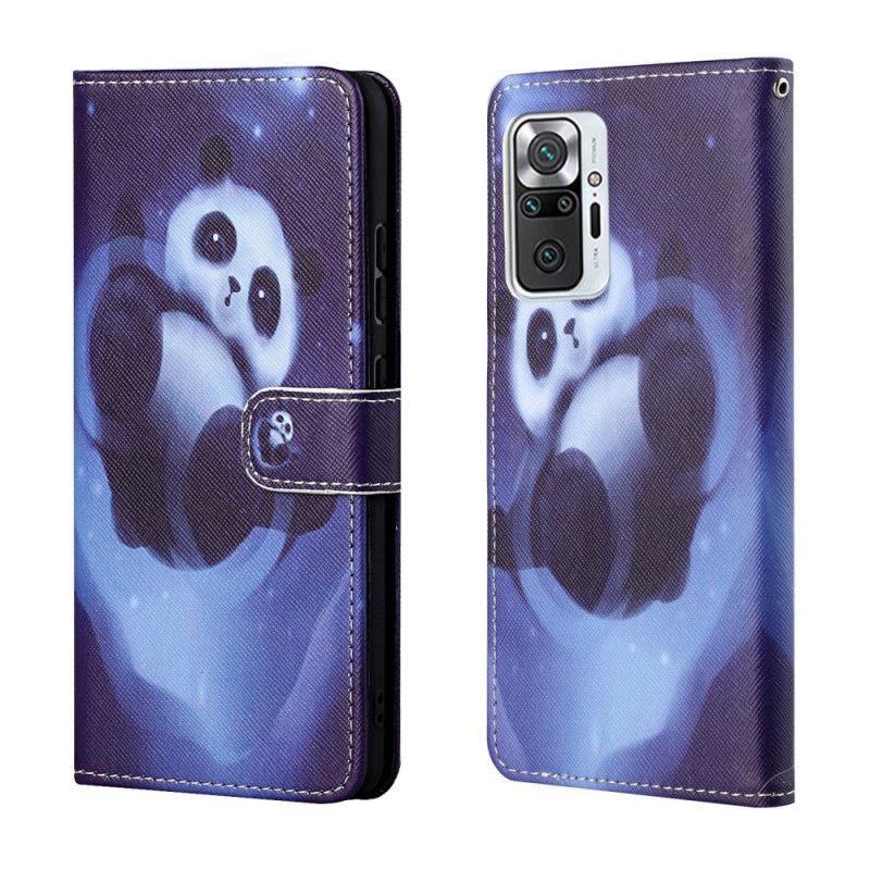 Housse Xiaomi Redmi Note 10 Pro Panda Space À Lanière