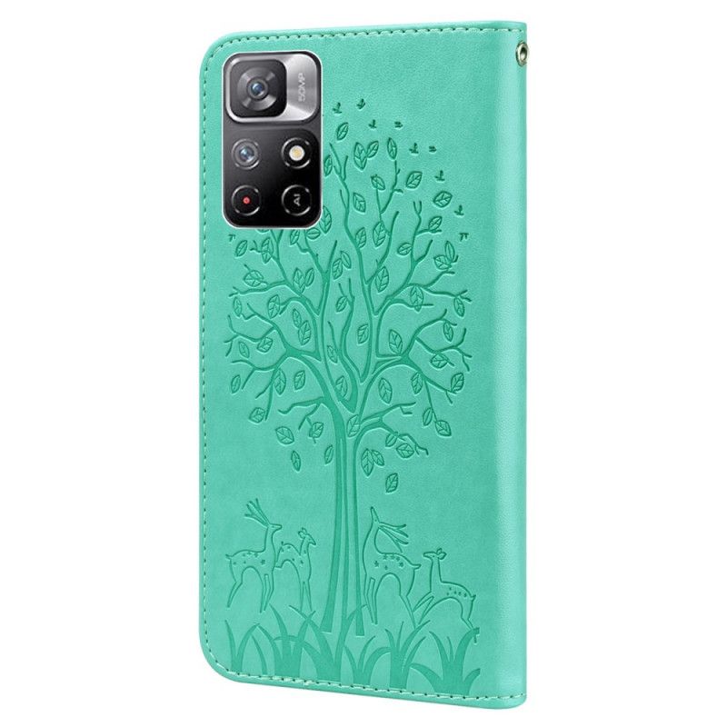 Housse Xiaomi Redmi Note 11 / Poco M4 Pro 5G Arbre Et Cerfs