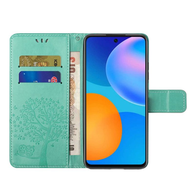 Housse Xiaomi Redmi Note 11 / Poco M4 Pro 5G Arbre Et Hiboux À Lanière