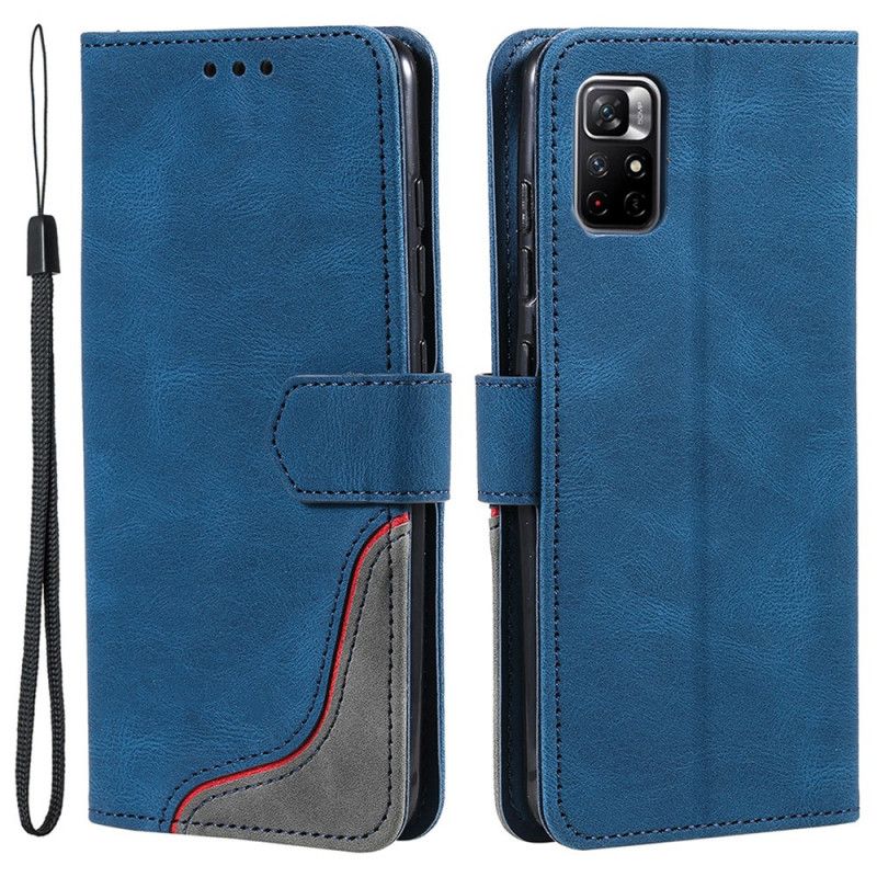 Housse Xiaomi Redmi Note 11 / Poco M4 Pro 5G Cuir Fendu Skin-touch