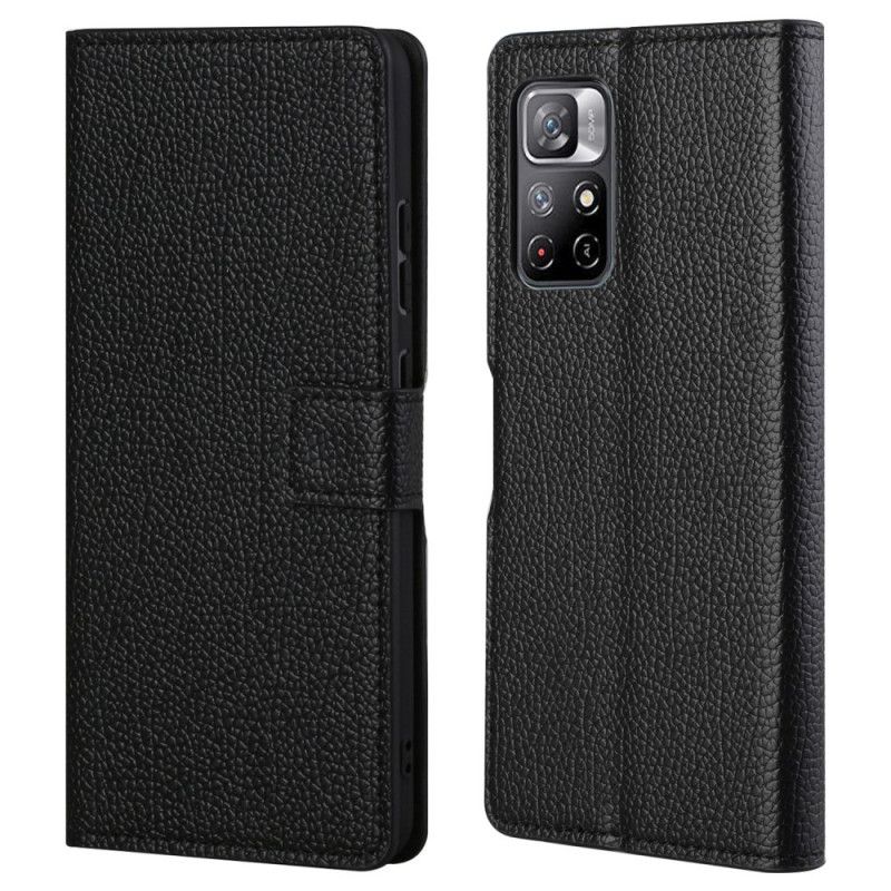 Housse Xiaomi Redmi Note 11 / Poco M4 Pro 5G Effet Cuir Grain Litchi