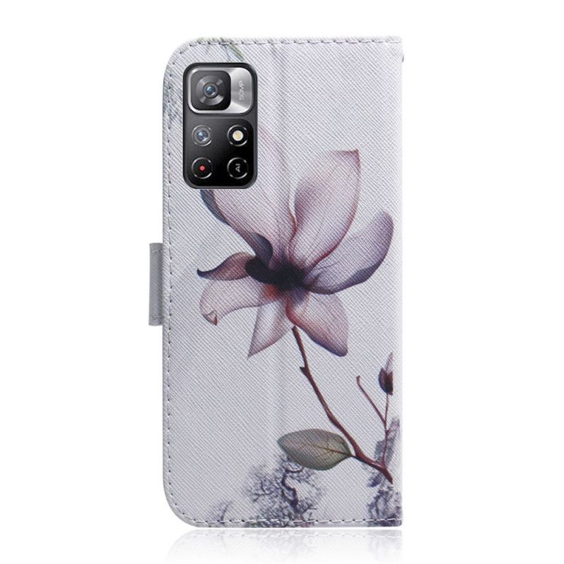 Housse Xiaomi Redmi Note 11 / Poco M4 Pro 5G Fleur Vieux Rose