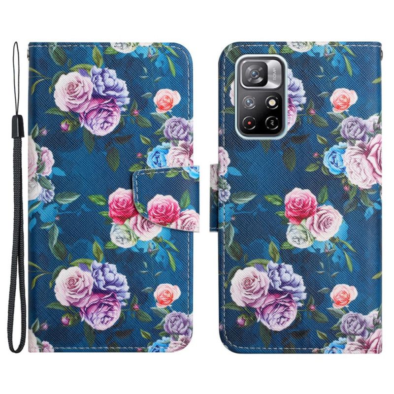 Housse Xiaomi Redmi Note 11 / Poco M4 Pro 5G Fleurs Liberty Royal
