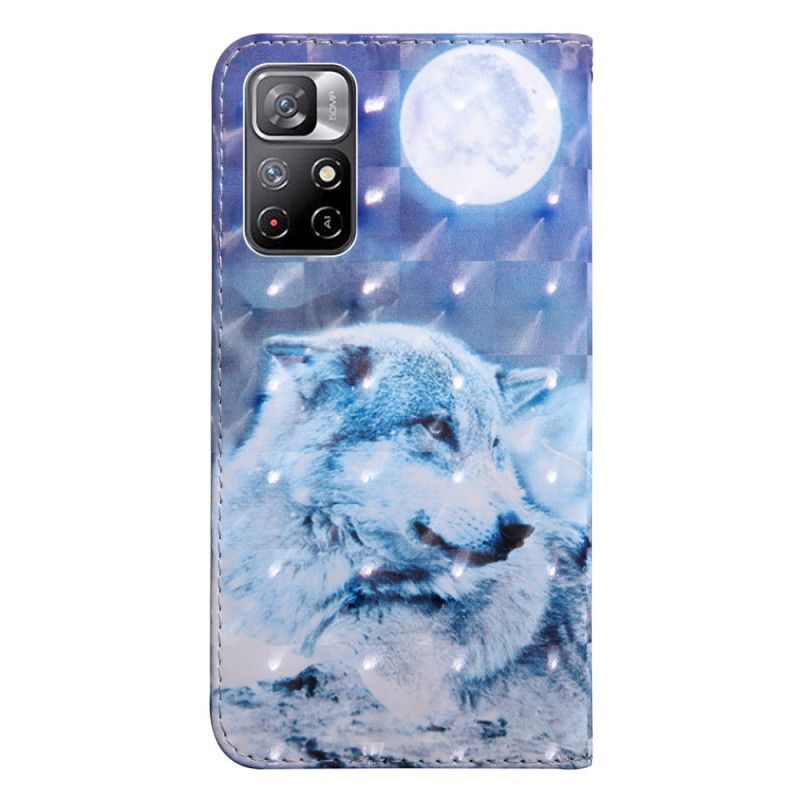 Housse Xiaomi Redmi Note 11 / Poco M4 Pro 5G Loup Au Claire De Lune