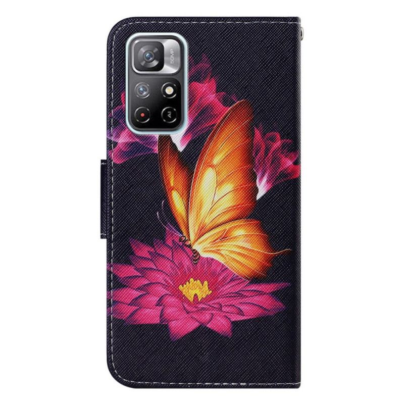 Housse Xiaomi Redmi Note 11 / Poco M4 Pro 5G Papillon Et Lotus