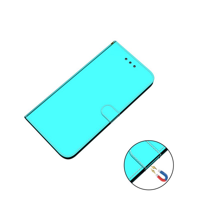 Housse Xiaomi Redmi Note 11 / Poco M4 Pro 5G Simili Cuir Couverture Miroir
