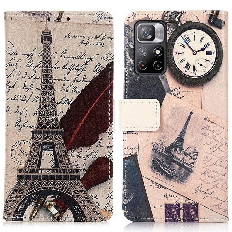 Housse Xiaomi Redmi Note 11 / Poco M4 Pro 5G Tour Eiffel Du Poète