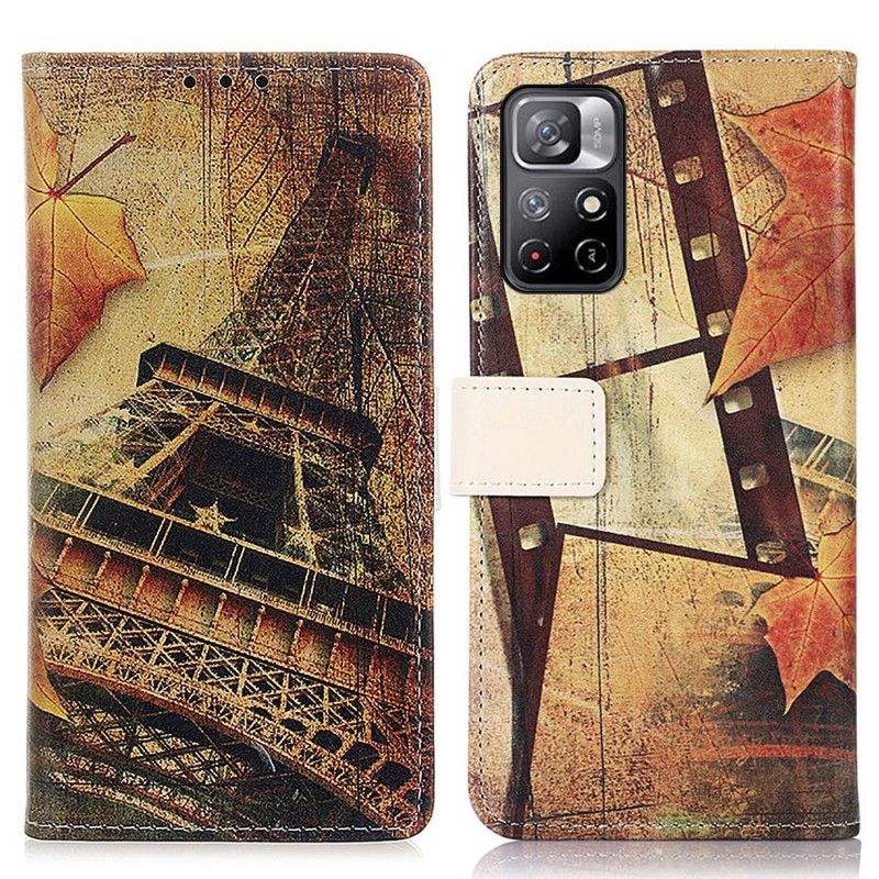 Housse Xiaomi Redmi Note 11 / Poco M4 Pro 5G Tour Eiffel En Automne