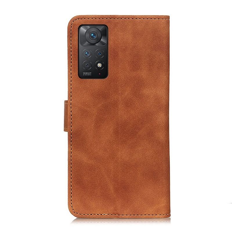 Housse Xiaomi Redmi Note 11 Pro / Note 11 Pro 5G Effet Cuir Vintage KHAZNEH