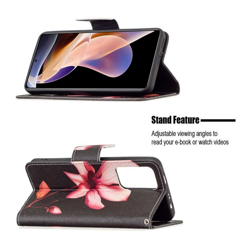 Housse Xiaomi Redmi Note 11 Pro Plus 5G Fleur Rose