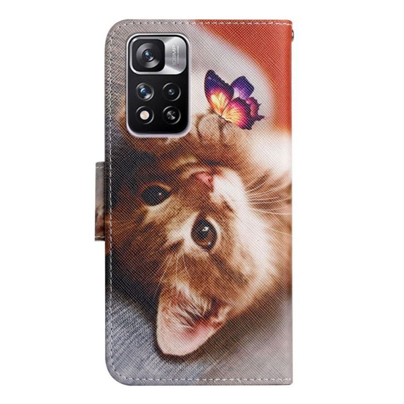 Housse Xiaomi Redmi Note 11 Pro Plus 5G Mon Chaton et Papillon