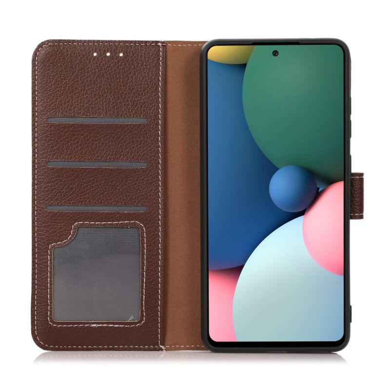 Housse Xiaomi Redmi Note 11 Pro / Note 11 Pro Plus Effet Cuir Litchi Coutures