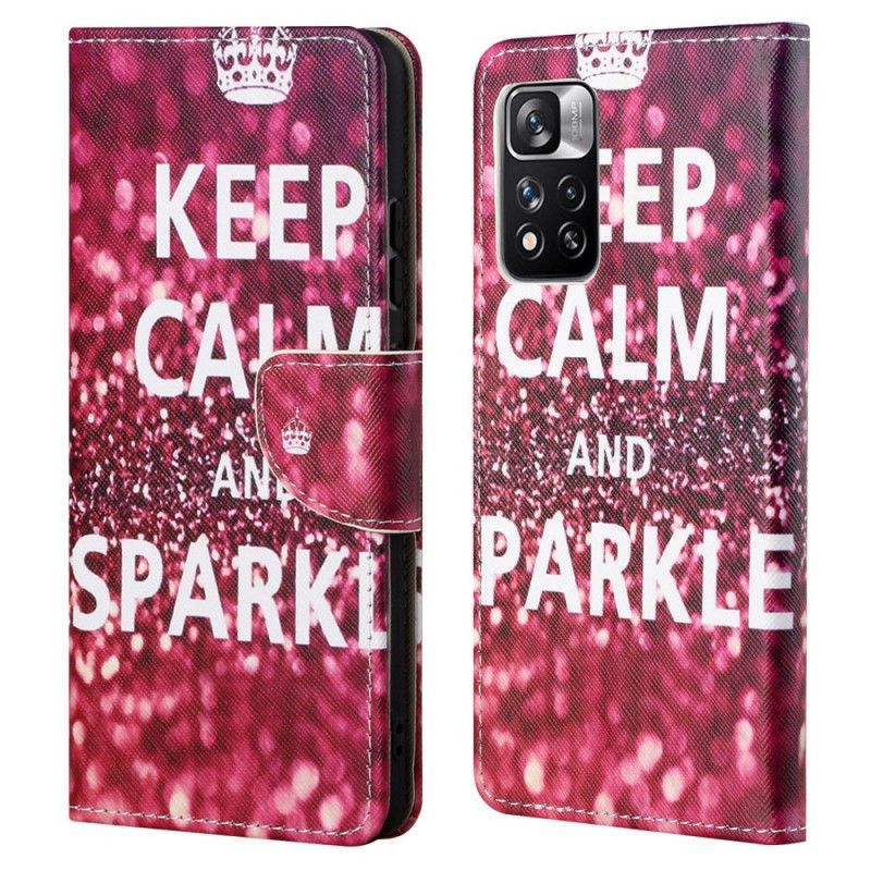 Housse Xiaomi Redmi Note 11 Pro / Note 11 Pro Plus Keep Calm And Sparkle