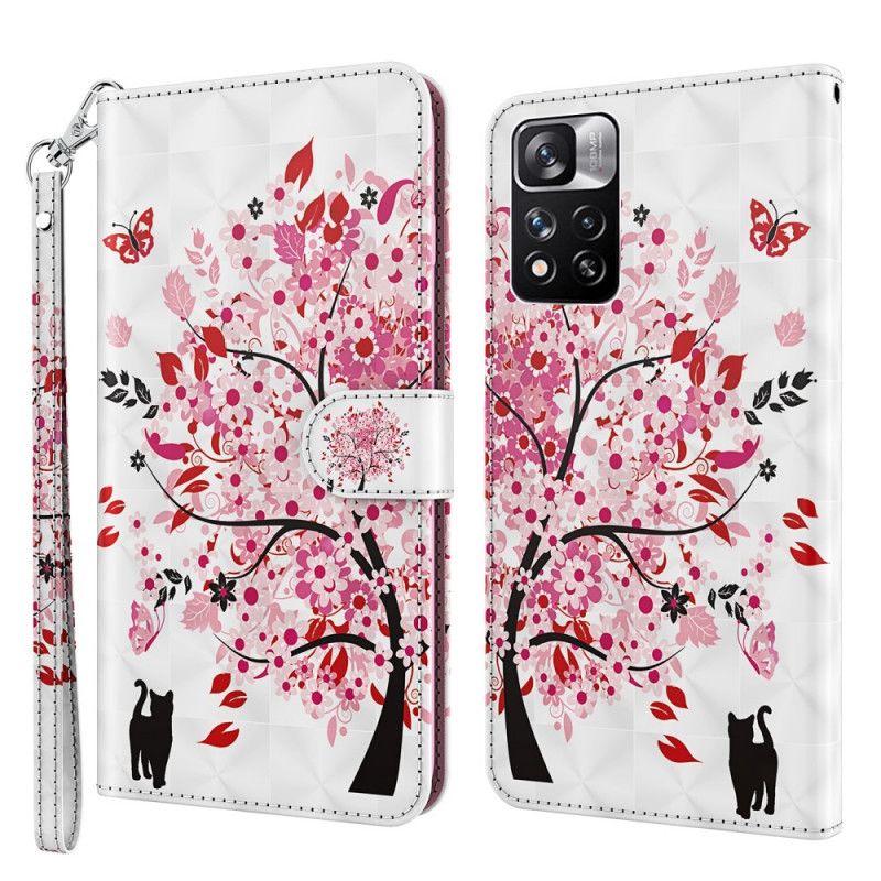 Housse Xiaomi Redmi Note 11 Pro / Note 11 Pro Plus Light Spot Arbre Rose