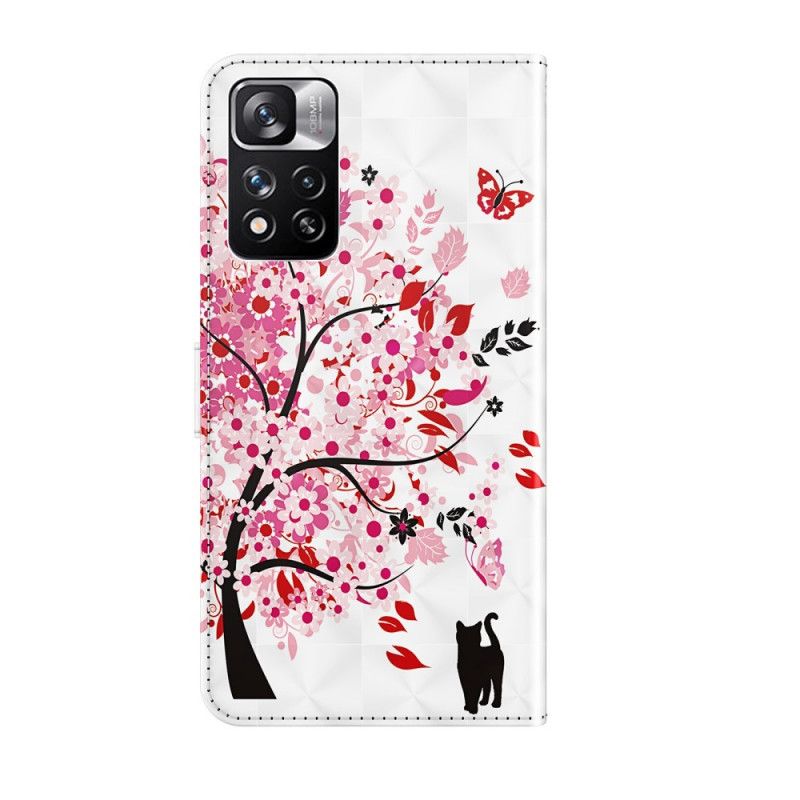 Housse Xiaomi Redmi Note 11 Pro / Note 11 Pro Plus Light Spot Arbre Rose