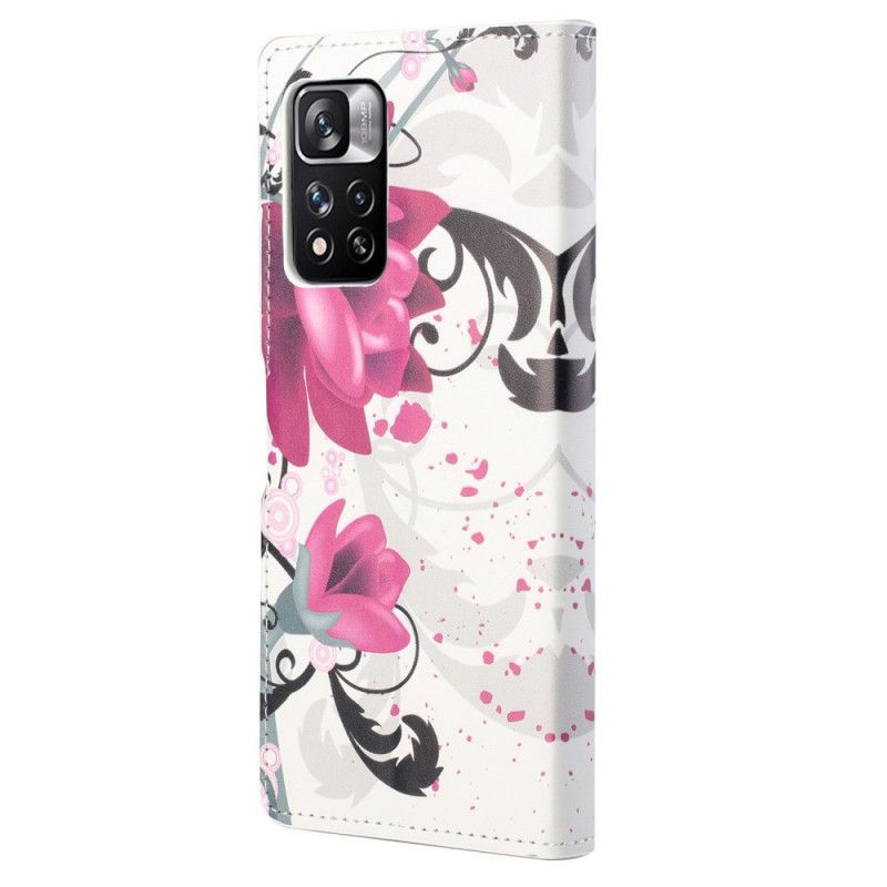 Housse Xiaomi Redmi Note 11 Pro / Note 11 Pro Plus Tropical Flowers