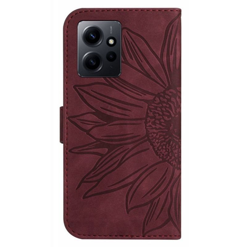 Housse Xiaomi Redmi Note 12 4G Tournesol à Lanière