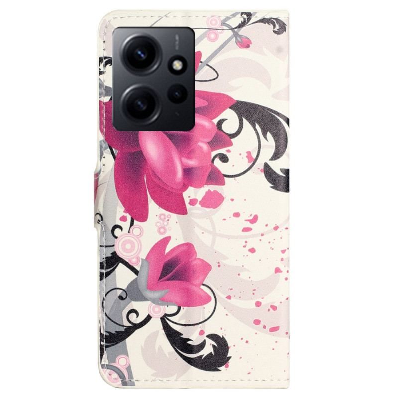 Housse Xiaomi Redmi Note 12 4G Tropical Flowers